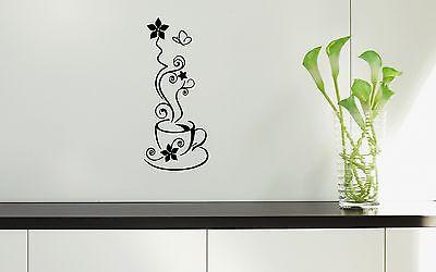 Wall Stickers Vinyl Decal Kitchen Coffee Cup Unique Gift ig1425