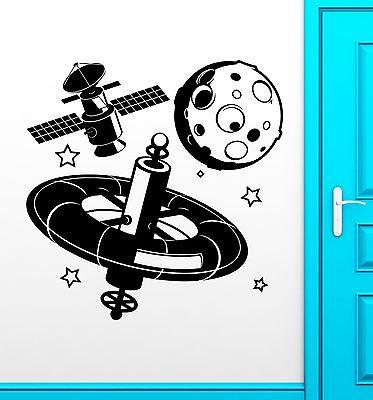 Wall Stickers Vinyl Decal Planet Universe Space Satellite Child Decor Unique Gift (ig1832)