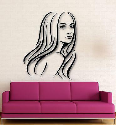 Wall Stickers Vinyl Decal Hot Sexy Woman Hair Beauty Spa Salon Unique Gift (ig677)