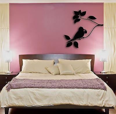 Wall Stickers Vinyl Decal Tree Branch Bird Gift For Bedroom Cool Decor  (z1592)