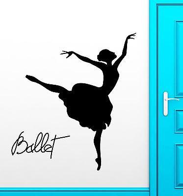 Vinyl Decal Ballet Dancer Wall Stickers Dance Decor Opera and Ballet Theatre Dancing Passion Unique Gift (ig2483)