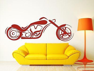 Wall Vinyl Sticker Decal Motorbike Scooter Moped Mowerful Steering Wheel  Unique Gift (n153)