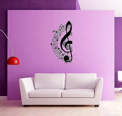 Wall Stickers Music Notes for Living Room Unique Gift z1251