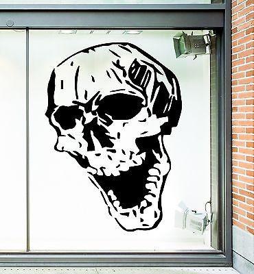 Wall Sticker Vinyl Decal Scary Skull Gothic Horror Dark Humor Art Decor Unique Gift (m233)