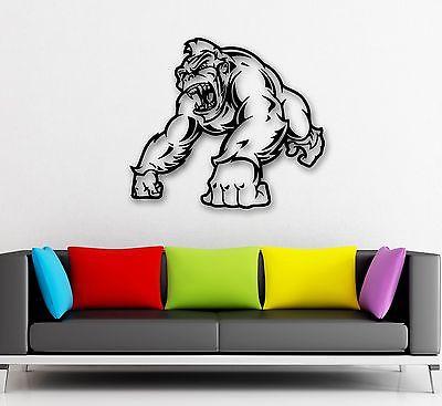 Wall Stickers Vinyl Decal Furious Monkey Jungle Animal Coolest Decor Unique Gift (ig777)