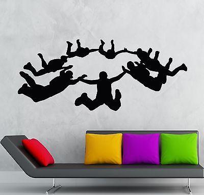 Wall Stickers Vinyl Decal Extreme Sports Skydiving Recreational Airborn Unique Gift (ig1623)