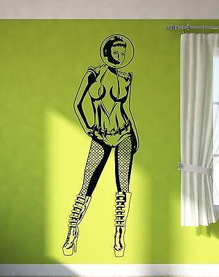 Wall Stickers Vinyl Decal Hot Girl With Boobs Sexy Spaceman Astronaut Unique Gift (z2180)