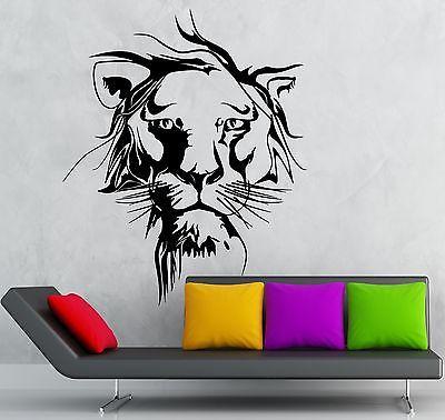 Wall Sticker Vinyl Decal Lion Leo Animal Coolest Decor Your Room Unique Gift (ig2058)