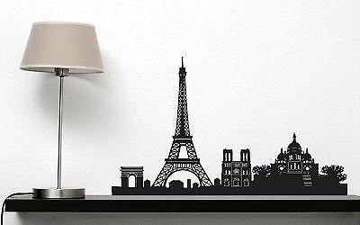 Wall Sticker Vinyl France Paris Eiffel Tower Triumphal Arch Cathedral Unique Gift (n188)