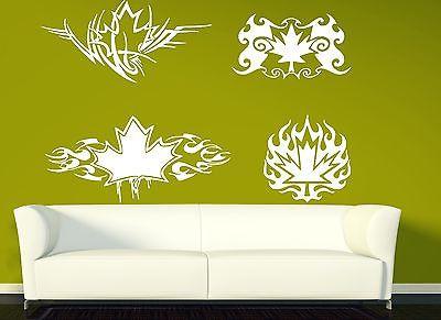 Wall Sticker Vinyl Decal Symbol Maple Leaves Tree Powerful Sign Strength Unique Gift (n140)