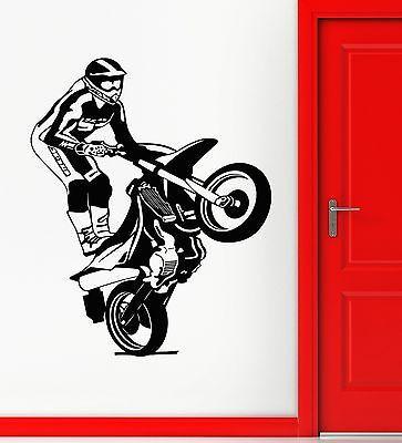 Motorcycle Vinyl Decal Race Extreme Sports Freestyle Wall Stickers Unique Gift (ig2322)