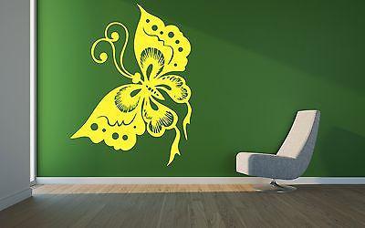 Butterfly Flower Summer Nursery Living Room Decor Wall Vinyl Sticker Decal Unique Gift m553