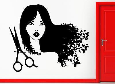 Hair Beauty Salon Barbershop Decor Wall Stickers Vinyl Decal (z2266)