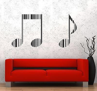 Wall Vinyl Music Notes Barcode Guaranteed Quality Decal Unique Gift (z3548)