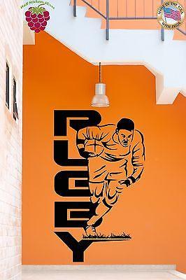 Vinyl Decal Wall Stickers Rugby Tough Sport For Man Living Room (z1660)
