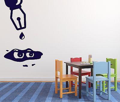 Wall Sticker Vinyl Decal Funny Pen  Ink Droplet Unique Gift (n141)