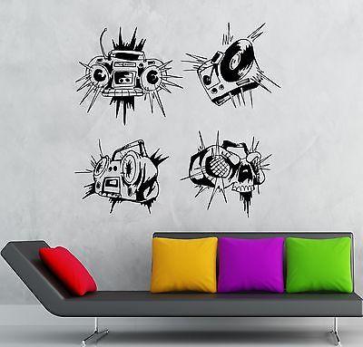 Wall Stickers Sound Recorder Music Party Night Club Vinyl Decal Unique Gift (ig1901)