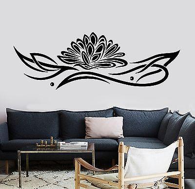 Vinyl Decal Wall Sticker Lotus Relaxation Ornament Zen Lotus Unique Gift (z2934)