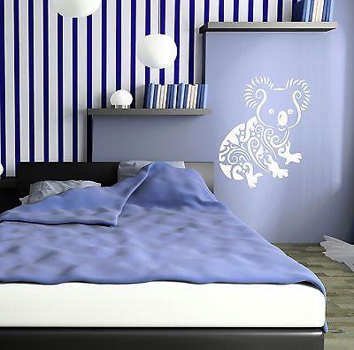 Wall Stickers Koala Funny Animals Kids Room Art Mural Vinyl Decal Unique Gift (ig1920)