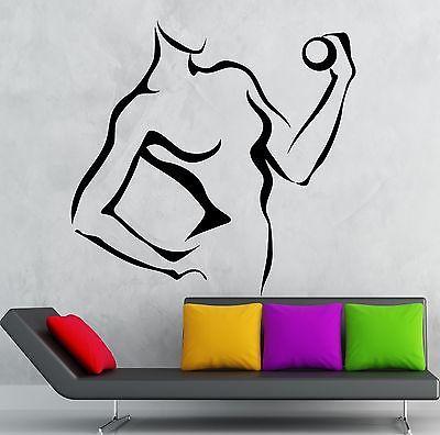 Wall Stickers Fitness Woman Gym Healthy Train Sports Art Vinyl Decal Unique Gift (ig2004)