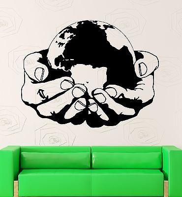 Vinyl Decal World Environmental Health Earth Nature Green Ecology Unique Gift (ig2339)