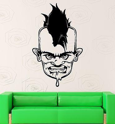 Wall Sticker Vinyl Decal Zombie Punk Cool Room Decor Unique Gift (ig1848)