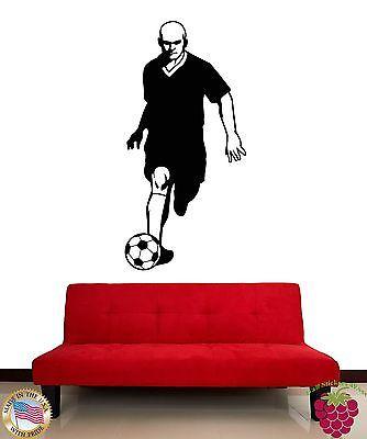 Wall Stickers Vinyl Decal Soccer Football Ball Player Sport Decor (z1795)
