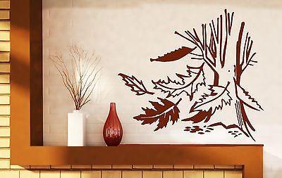 Wall Sticker Vinyl Decal Autumn Tree Maple Leaves Rowan Oak Aspen  Unique Gift (n256)