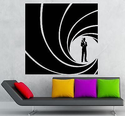 Wall Stickers Vinyl Decal James Bond 007 Spy CIA FBI Agent Unique Gift (ig998)