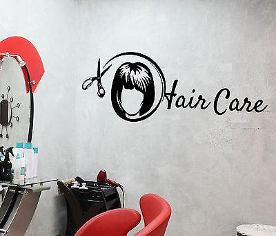 Wall Stickers Hair Care Beauty Salon Spa Barbershop Stylist Vinyl Decal Unique Gift (ig1981)