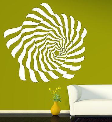 Vinyl Wall Stickers Optical Illusion Pattern Visual Effect Elegant Von ...