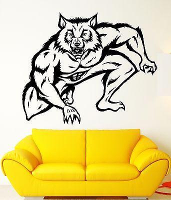 Wall Stickers Vinyl Decal Werewolf Wolf Fantasy Nursery Kids Room Unique Gift (ig1739)