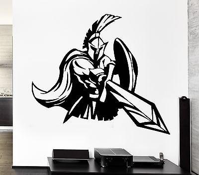 Wall Decal Strength Army Warrior War Ancient Greece Rome Vinyl Decal Unique Gift (ed306)
