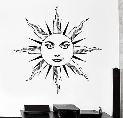 Wall Decal Sun Space Universe Ornament Tribal Mural Vinyl Decal Unique Gift (z3177)