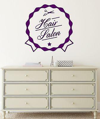 Wall Vinyl Sticker Beauty Hair Salon & Spa Barber Shop Styling Decor Unique Gift (ig2037)