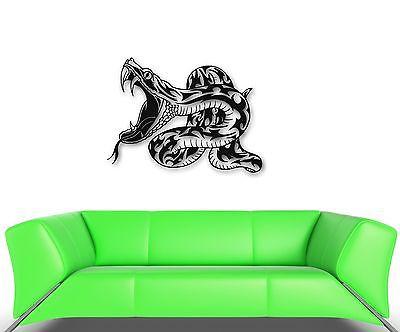 Wall Stickers Vinyl Decal Venomous Snake Reptile Furious Predator (i691)