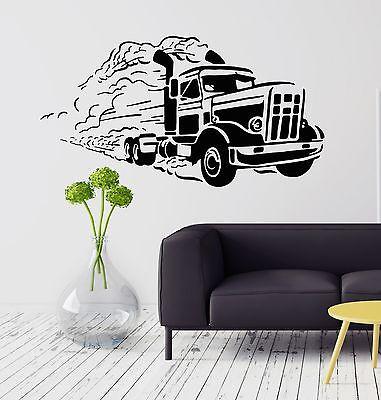 Wall Stickers Vinyl Decal Truck Driver Car Garage Man Room Deliver Unique Gift (ig2095)