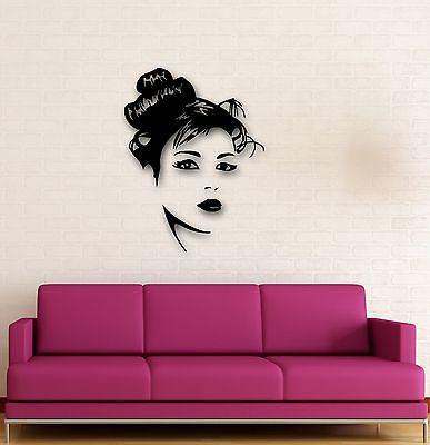 Wall Stickers Vinyl Decal Hot Sexy Woman Hair Salon Hairdresser Unique Gift (ig679)