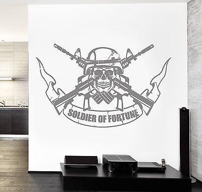 Wall Vinyl Army Soldier Of Fortune Guaranteed Quality Decal Unique Gift (z3463)