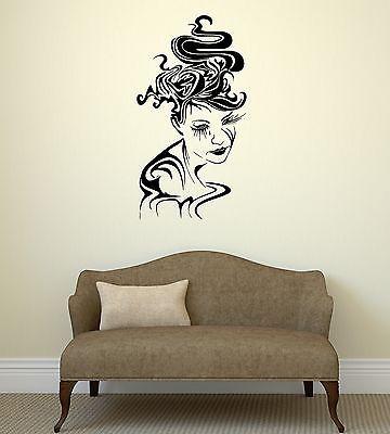 Wall Stickers Vinyl Decal Gothic Abstract Woman Coolest Room Art Unique Gift (ig2069)