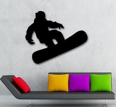 Wall Stickers Vinyl Decal Extreme Sport Winter Snowboarding Unique Gift ig984