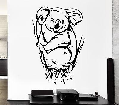 Wall Decal Koala Animal Eucalyptus Australia Marsupials Vinyl Stickers Unique Gift (ed260)