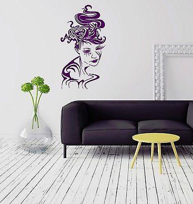 Wall Stickers Vinyl Decal Gothic Abstract Woman Coolest Room Art Unique Gift (ig2069)