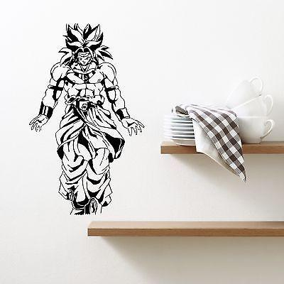 Wall Sticker Vinyl Decal Dragonball z Broly Anime Japanese Cartoons Unique Gift (m391v)