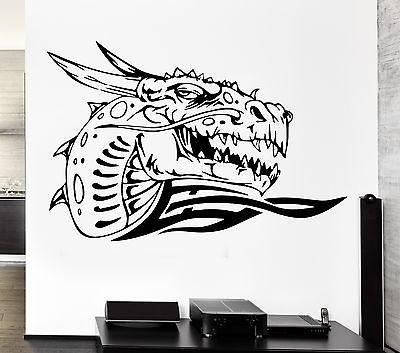 Wall Decal Dragon Fire Mythology Movie Fantasy Monster Cool Interior Unique Gift (z2707)