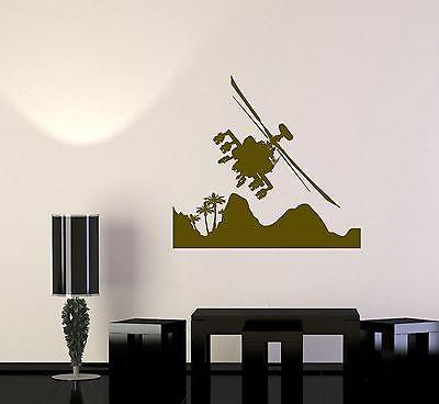 Wall Vinyl Helicopter Air Force Military Guaranteed Quality Decal Unique Gift (z3448)