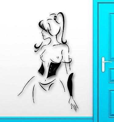 Wall Stickers Vinyl Decal Hot Sexy Girl Lingerie Naked Nude Woman Unique Gift (ig1779)