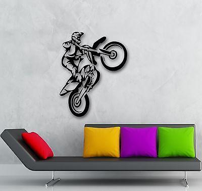 Wall Stickers Vinyl Decal Motorcycle Extreme Sports Race Coolest Stunt Unique Gift (ig665)