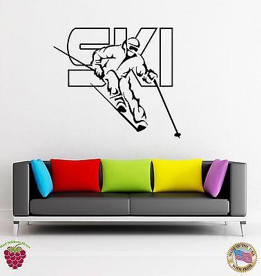 Vinyl Decal Wall Stickers Ski Winter Extreme Sport Olympic Games Living Room (z1645)