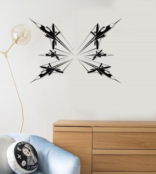 Wall Decal Air Force Plane Fighter Aircraft Jet Vinyl Stickers Mural Unique Gift (ig2847)